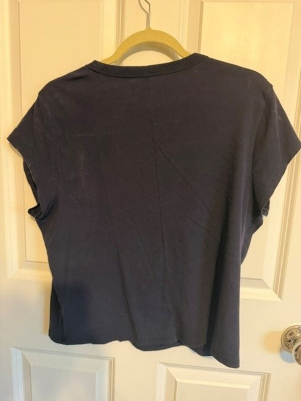 Free Assembly Navy Blue Crewneck T-Shirt Top XL